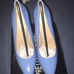 Baby Blue Patent Leather heels